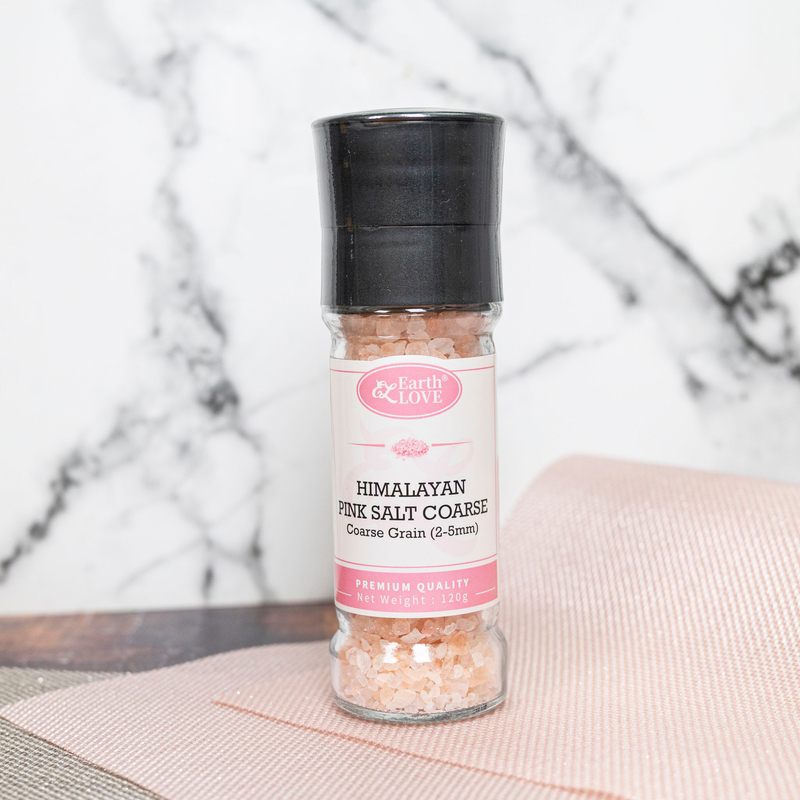 越南喜馬拉雅山天然粗岩鹽連自磨器120克-IDM065