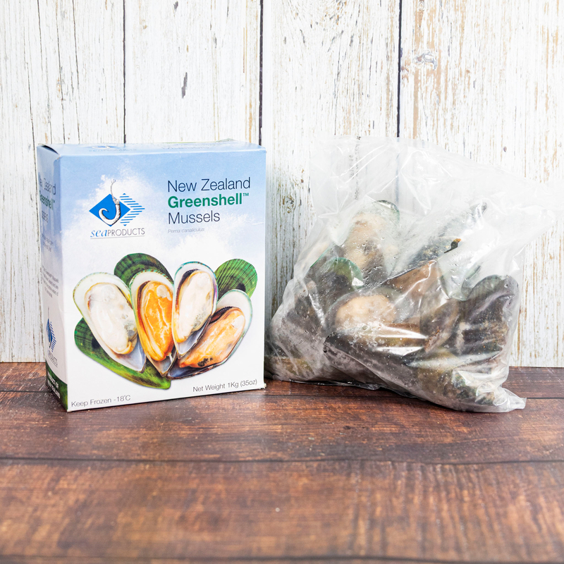 Frozen New Zealand Half Shell Mussel M 1kg_pack - SNMU02