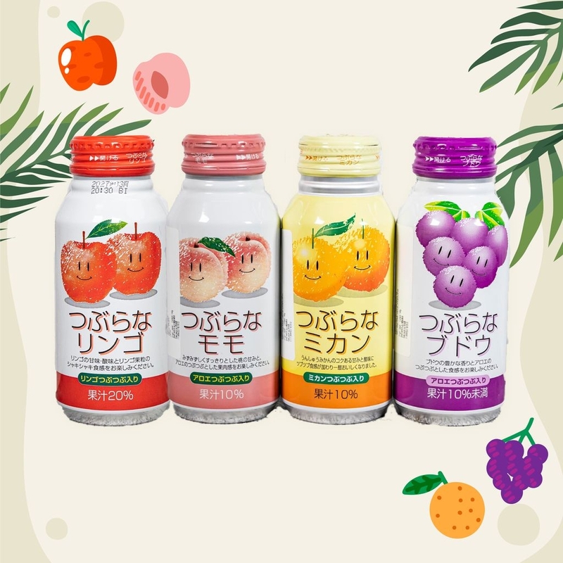 日本JA粒粒果肉汁190g -2支裝  