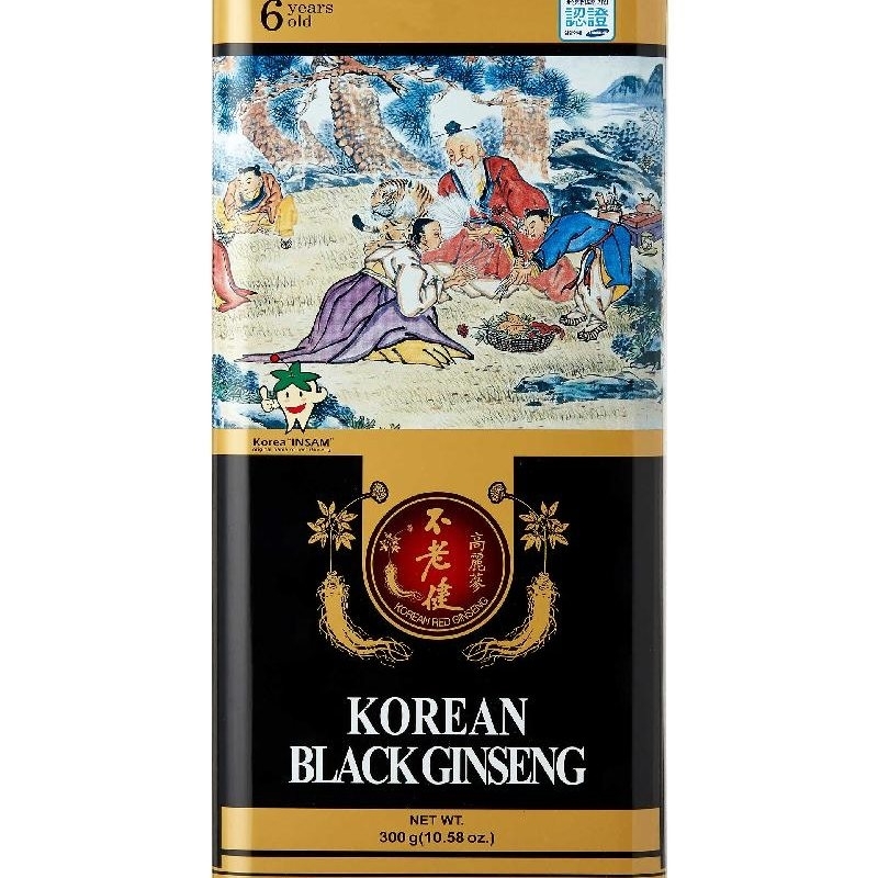 韓國Daedong6年根黑參(中)鐵罐300g-DAE011